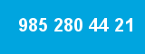 985 280 44 21 985 280 44 21